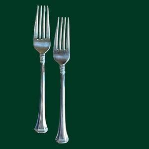 Oneida Apollonia Stainless Steel Flatware 2 Forks Replacement Pieces Retired